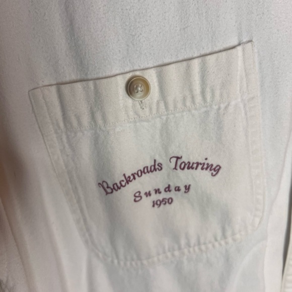 Vintage 1993 Acme Embroidery Button Up Shirt Looney Tunes Backroads Touring 1950 - Picture 6 of 14